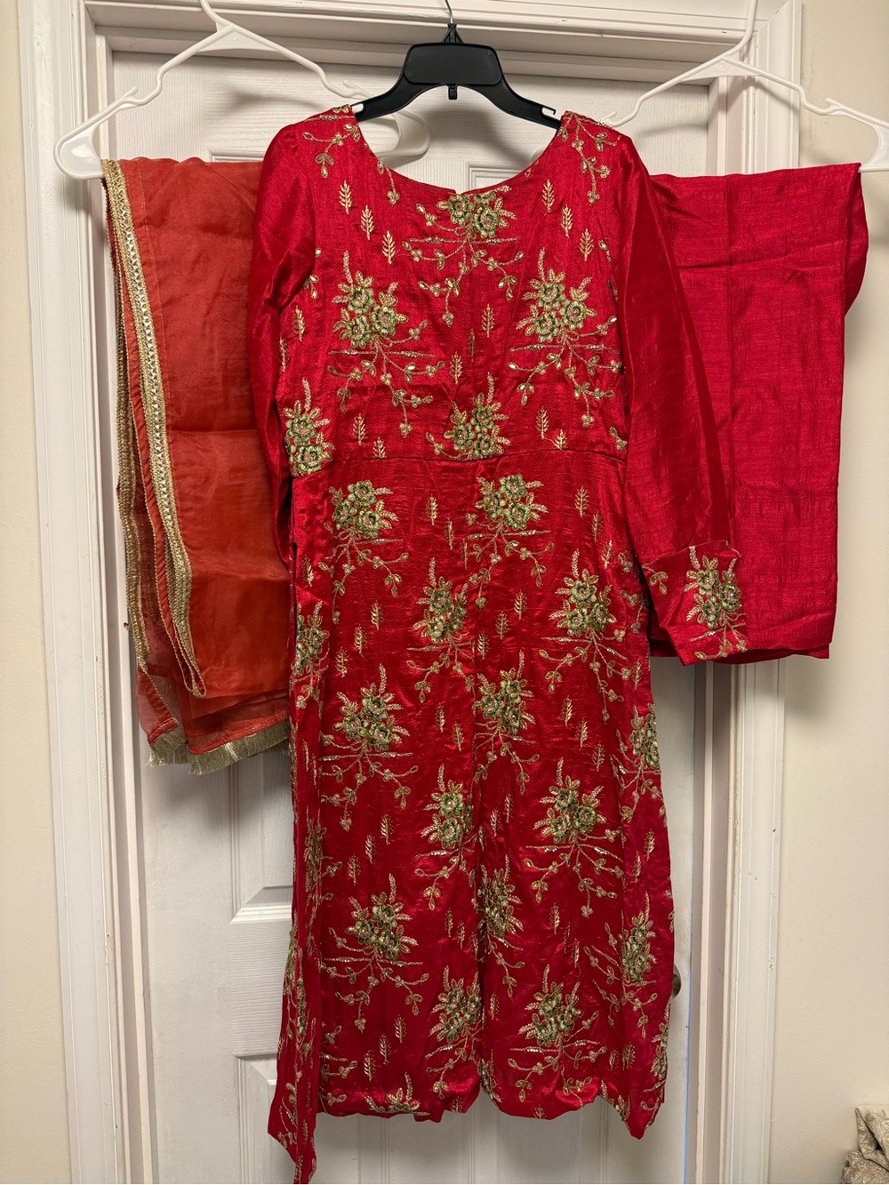 Red Formal Pakistani dress